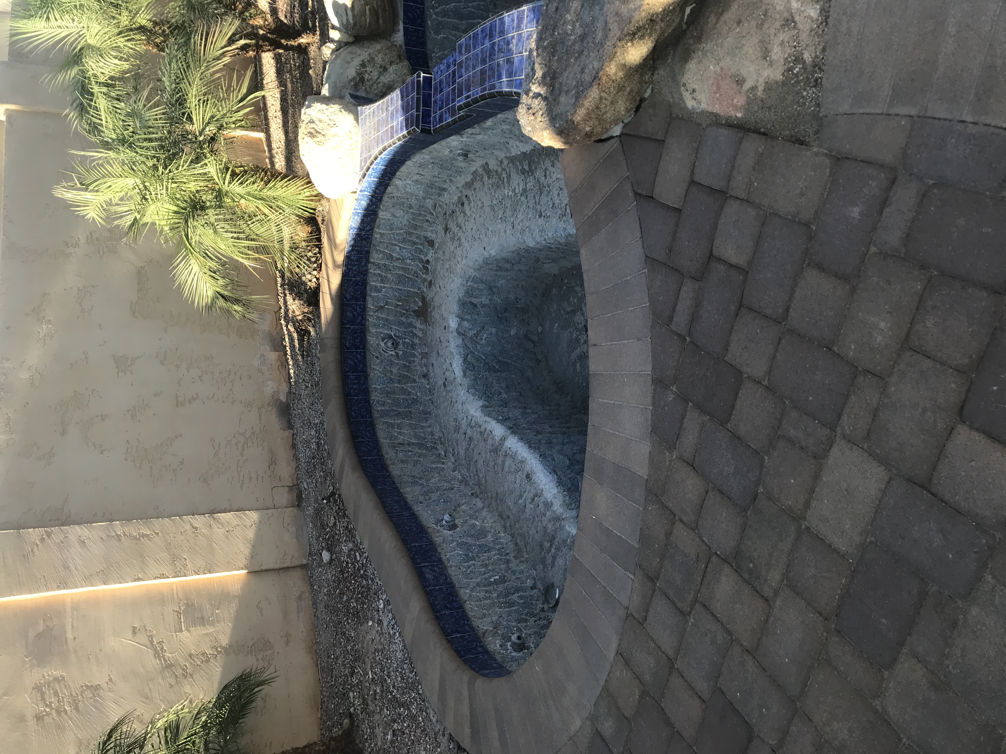 Jesus Handyman pool-coping project in Phoenix AZ