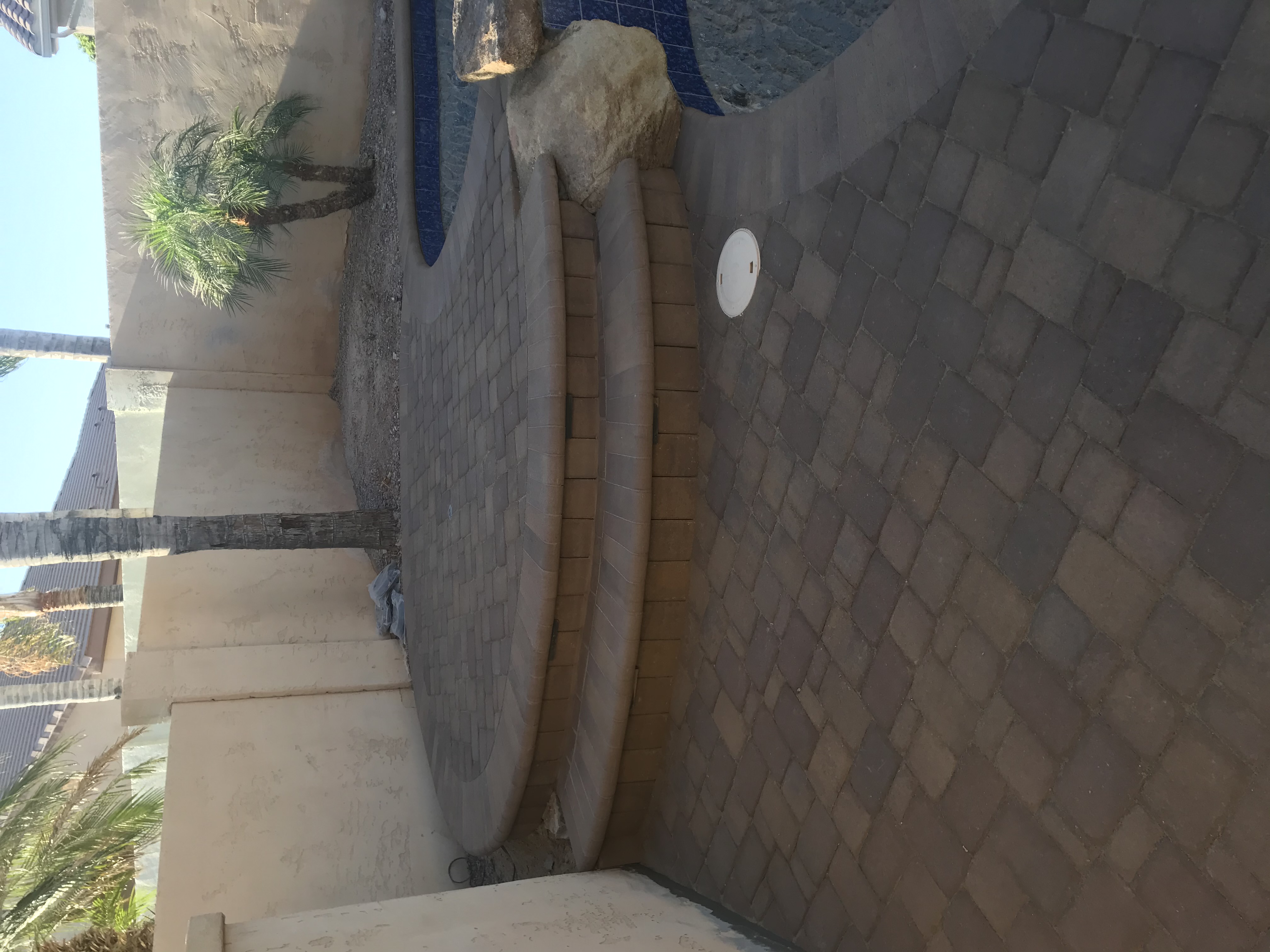 Jesus Handyman pool-water-line-tile project in Phoenix AZ